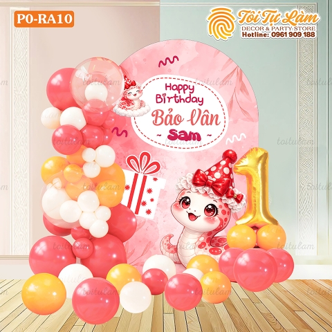 SET BÓNG SINH NHẬT CHO BÉ TUỔI RẮN PO-RA10