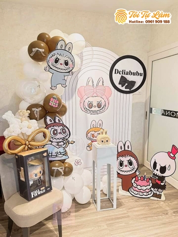 TRANG TRÍ SINH NHẬT TRỌN GÓI CHO BÉ YÊU - CHỦ ĐỀ LABUBU TT061