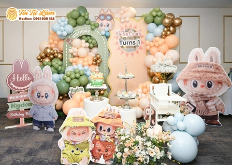 TRANG TRÍ SINH NHẬT TRỌN GÓI CHO BÉ YÊU - CHỦ ĐỀ LABUBU TT060