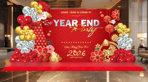 TRANG TRÍ TẤT NIÊN CÔNG TY TONE ĐỎ