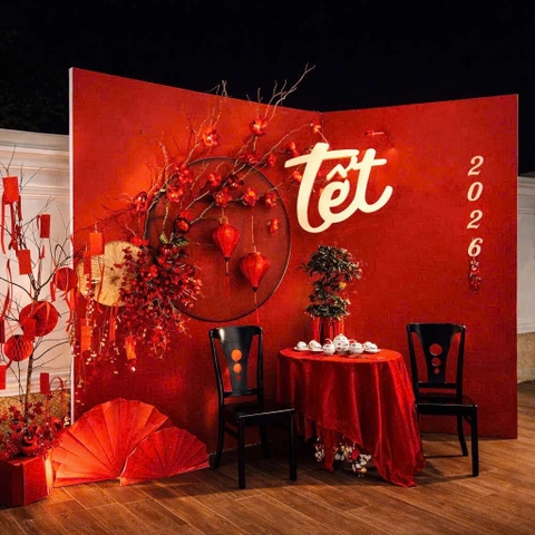 TRANG TRÍ TẾT ĐƠN GIẢN , SANG TRỌNG TẠI SẢNH CHUNG CƯ