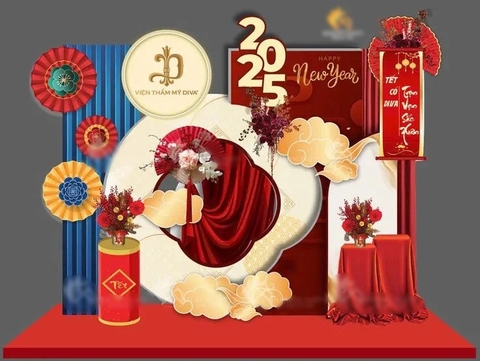 TRANG TRÍ TẾT ĐƠN GIẢN , SANG TRỌNG TẠI SẢNH VĂN PHÒNG