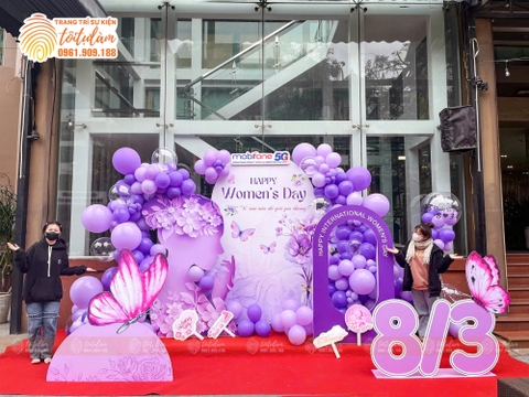 TRANG TRÍ TRỌN GÓI 8/3 TẠI CÔNG TY