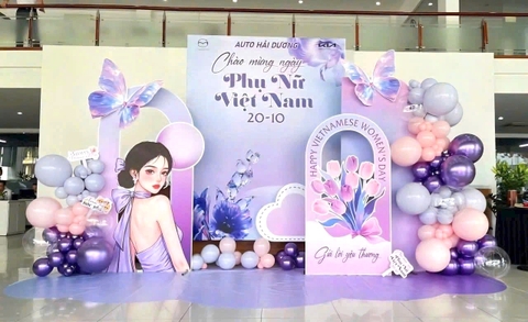 TRANG TRÍ TRỌN GÓI 8/3 SANG TRỌNG TẠI CÔNG TY