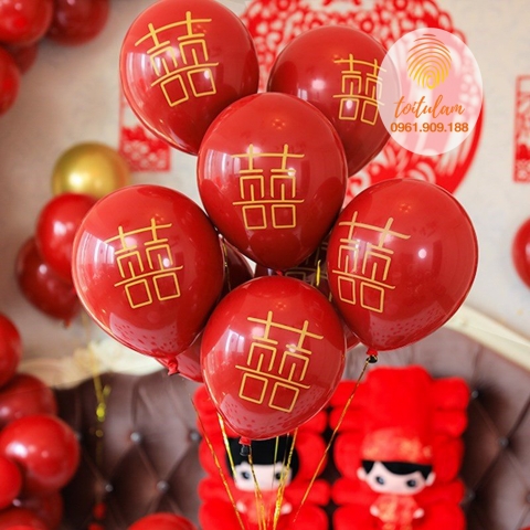 Bóng bay chữ hỷ