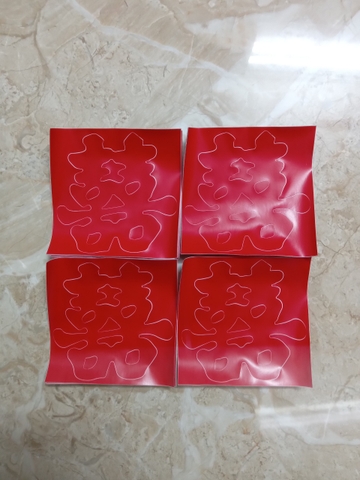 Decal dán chữ hỷ mini