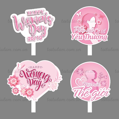 Hashtag cầm tay 8/3 - QUỐC TẾ PHỤ NỮ