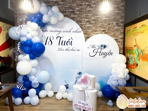 TRANG TRÍ SINH NHẬT TRỌN GÓI CHO NGƯỜI LỚN TT001