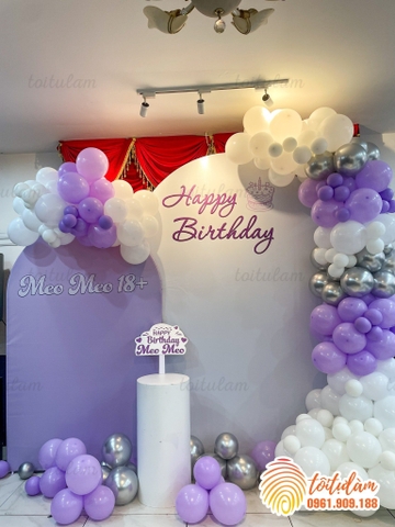 TRANG TRÍ SINH NHẬT TRỌN GÓI CHO NGƯỜI LỚN TT006