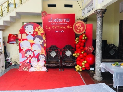 TRANG TRÍ TIỆC MỪNG THỌ - MT006