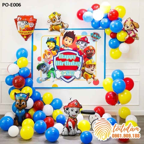 SET PHÔNG SINH NHẬT CHÓ CỨU HỘ PO-E006