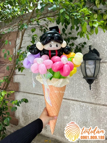 HOA BÓNG BAY CHỤP ẢNH KỶ YẾU  -  MẪU ỐC QUẾ