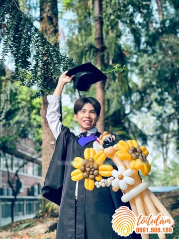 HOA BÓNG BAY CHỤP ẢNH KỶ YẾU - MẪU HOA HƯỚNG DƯƠNG