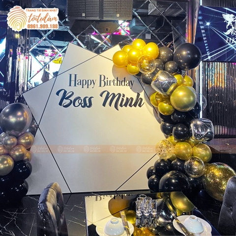 TRANG TRÍ SINH NHẬT TRỌN GÓI CHO NGƯỜI LỚN- SINH NHẬT SẾP TT043