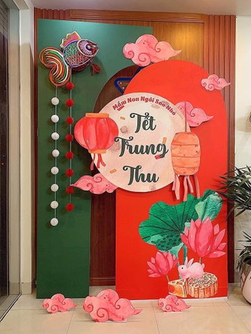 TRANG TRÍ TRỌN GÓI TRUNG THU, TRANG TRÍ TIỂU CẢNH, PHOTOBOOTH MẪU 13