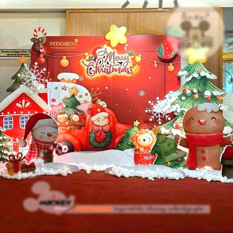 TRANG TRÍ GIÁNG SINH ĐƠN GIẢN TẠI TRƯỜNG HỌC