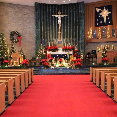 NHÀ THỜ TRANG TRÍ GIÁNG SINH ĐẸP