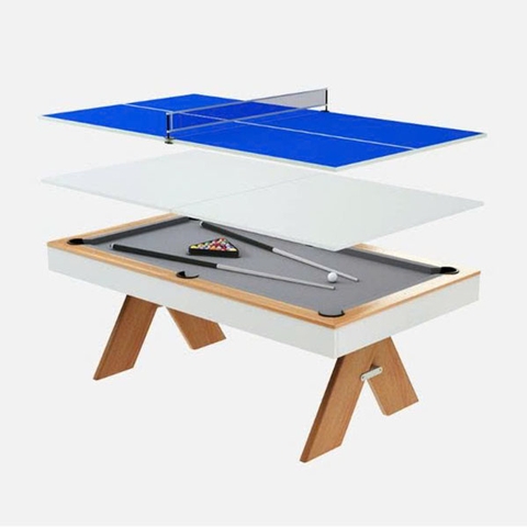 Bàn đa năng 5 trong 1 bóng bàn bi a bàn họp bàn ăn bàn học kết hợp nhập khẩu