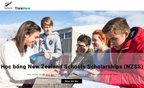 Thông báo chương trình học bổng bậc trung học phổ thông tại New Zealand (NZSS) năm 2020