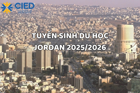 Thông báo tuyển sinh du học Gioóc-đan-ni 2026 