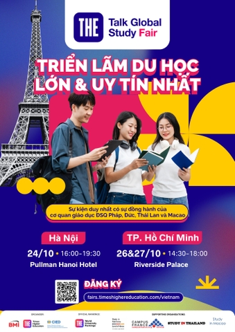 Danh sách các trường tham gia Hội thảo Du học Times Higher Education T10/2024