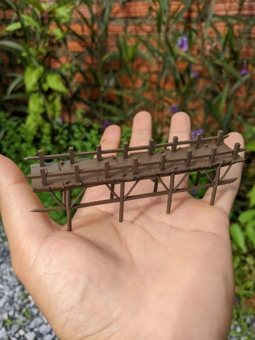 Cầu ván giữa dòng - Phụ Kiện Aquagarden