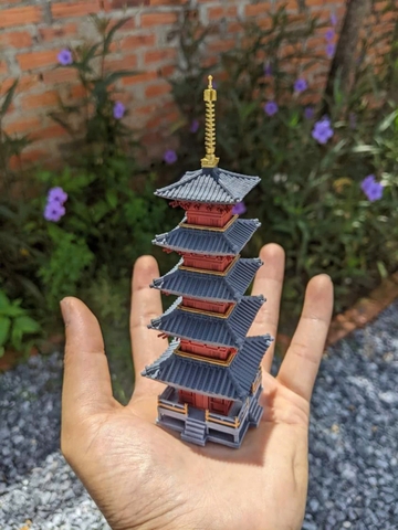 Gian chùa cổ Kyzomizudera Nhật Bản - Phụ Kiện Aquagarden