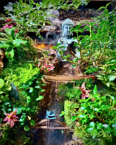 Hồ bán cạn - Tụ Linh Sơn Cảnh – Tiểu cảnh Phật giữa núi rừng an nhiên