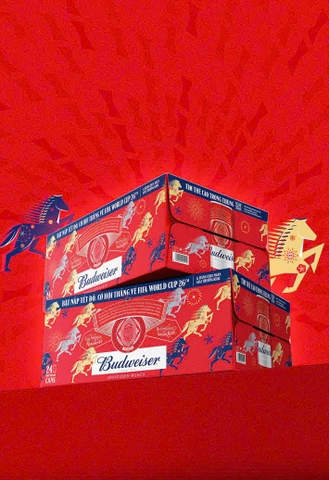 Bia Budweiser lon 330ml thùng xuân 2026