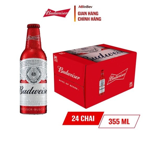 Bia Budweiser chai nhôm