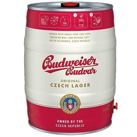Bia Budweiser Budvar Bom 5L