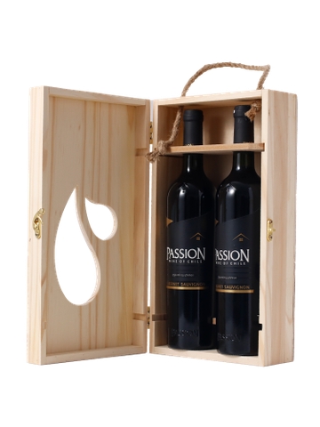 Vang Passion hộp gỗ 2 chai 750ml
