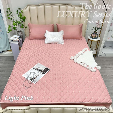 Set Ga Gối Cotton Satin LV - Light Pink - SGGLV04