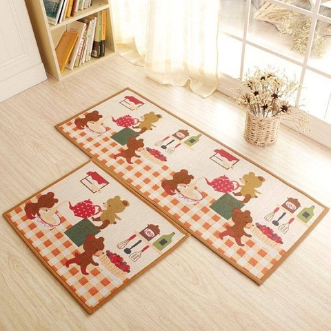 Thảm bếp mẫu gấu caro - STHAB12