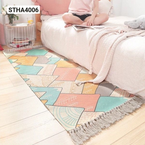 Thảm sợi cotton siêu thấm Hàn Quốc - Mã STHA4006