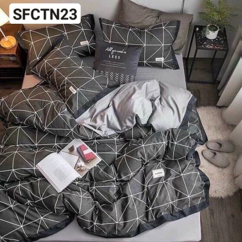 Full set cotton Nhật - kẻ - SFCTN23