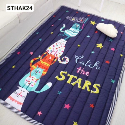 Thảm vải Hàn Quốc (mèo star) - STHAK24