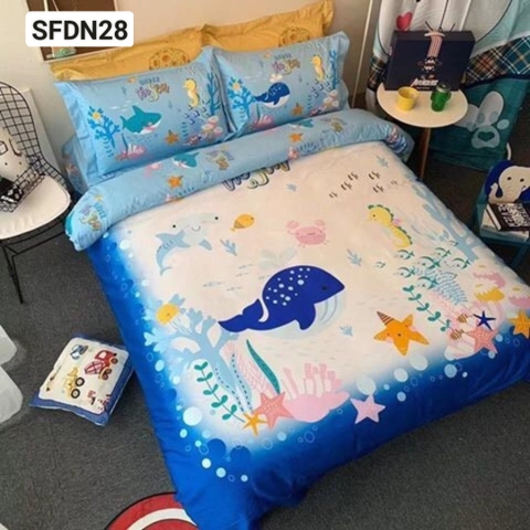 Chăn ga Disney (cá voi xanh) - SFDN28