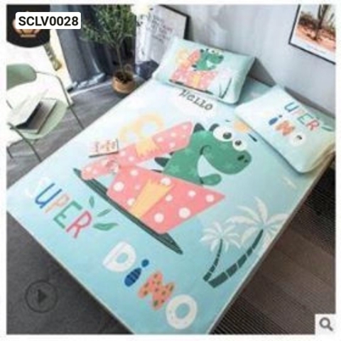 Chiếu lụa Viscose (khủng long) - SCLV0028