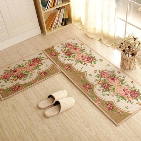 Thảm bếp mẫu hoa hồng - STHAB13