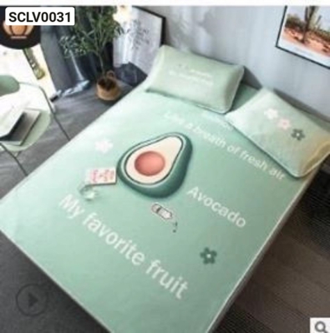 Chiếu lụa Viscose (quả bơ) - SCLV0031