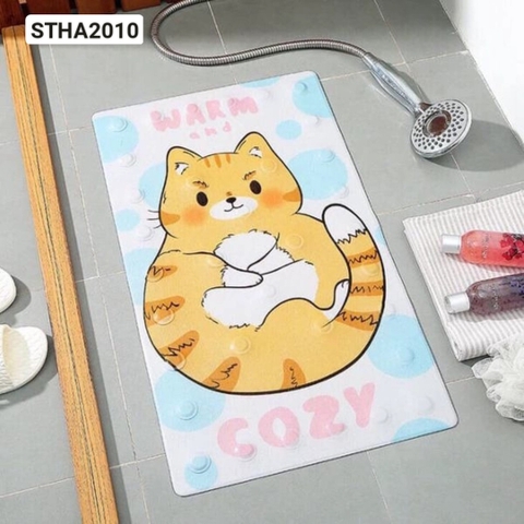 Thảm nhà tắm (mèo béo) - Mã: STHA2010
