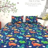 Bộ chăn, ga, gối đặt may theo yêu cầu - SGAM5 (khủng long xanh)