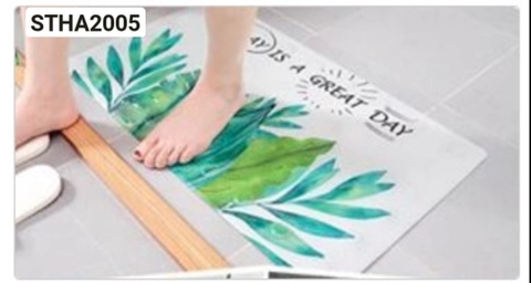 Thảm nhà tắm (lá xanh)  - Mã: STHA2005