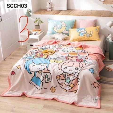 Chăn cotton hè 590 (mẫu số 3) - SCCH03