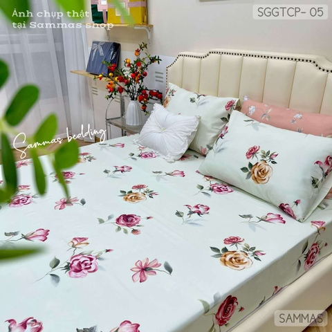 Set Ga Gối Tencel Pháp - Hoa Hồng - SGGTCP-05