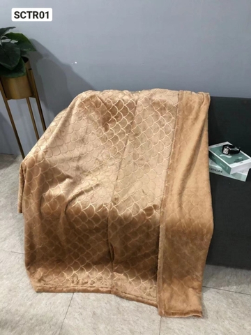 Chăn lông thỏ Renown - nâu đậm - SCTR01