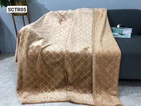 Chăn lông thỏ Renown - nâu nhạt - SCTR05