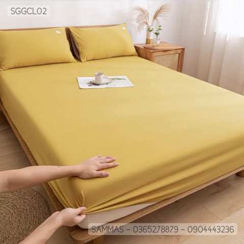Set ga gối cotton lụa Hàn Quốc - SGGCL02