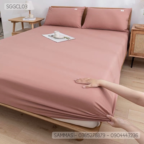 Set ga gối cotton lụa Hàn Quốc - SGGCL03